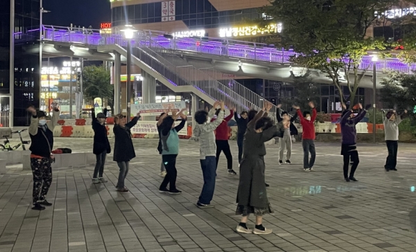 푸른길 백운광장 체조 / 남구 제공